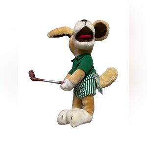 Vintage Duffers 14" Bendable Golf Dog 24K Company